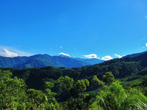 Wild mountain scenery at Dahanshan, which lies at the far southern edge of the central mountain chain in Pingtung County.