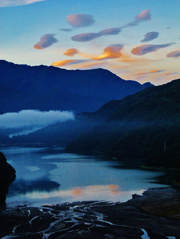Another spot visited on this trip was Wushe, where this view of the lake at 5.45am was the highlight. Not many birds seen, though.